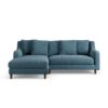 Habitat Swift Left Hand Corner Sofa - Blue - Dark Leg