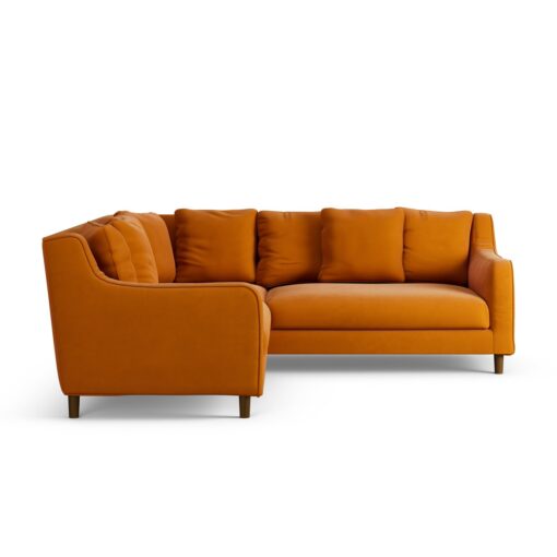 Habitat Swift Reversible Corner Sofa - Orange - Dark Leg