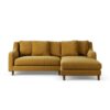 Habitat Swift Right Hand Corner Sofa -Gold - Dark Leg