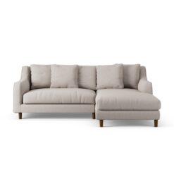 Habitat Swift Right Hand Corner Sofa - Stone - Dark Leg