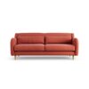 Habitat Turnmill Fabric 3 Seater Sofa - Papaya - Ash Leg