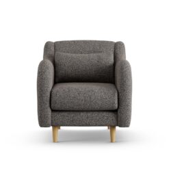 Habitat Turnmill Fabric Armchair - Charcoal - Ash Leg