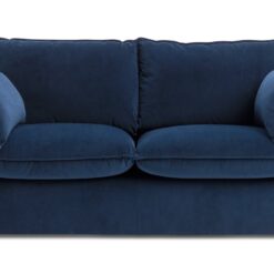 Habitat Willow Velvet 2 Seater Sofa - Navy