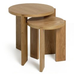 Habitat Xylo Nest of 2 Tables - Oak