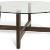 Habitat Zela Round Coffee Table - Walnut