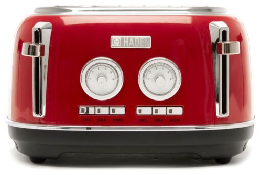 Haden 199386 Jersey 4 Slice Toaster - Red