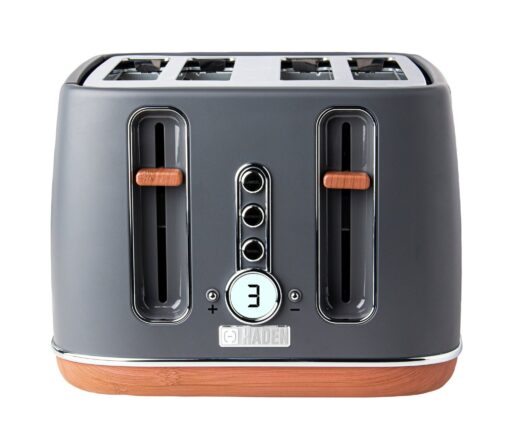 Haden 201317 Dorchester 4 Slice Toaster - Grey