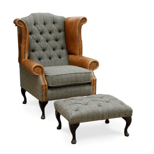 Harrisonville Tufted Wingback Chair