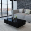 High Gloss Black Coffee Table - Sleek And Modern Design