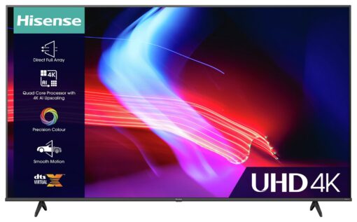 Hisense 85 Inch 85A6KTUK Smart 4K UHD HDR DLED Freeview TV