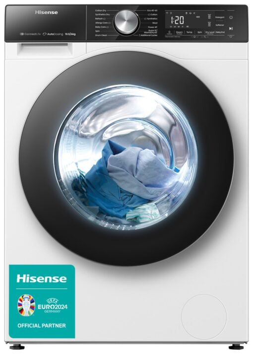 Hisense WD5S1045BW 10.5KG / 6KG 1400 Spin Washer Dryer White