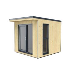 Hizer 8 x 10 Ft Tongue and Groove Log Cabin with Installation Service