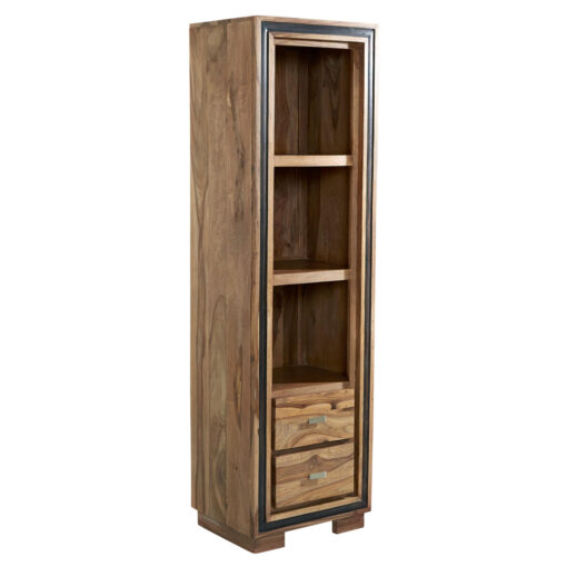 Hollowtop 175cm H x 50cm W Solid Wood Standard Bookcase