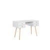 Home Office Desk 110 X 55 Cm White Axton