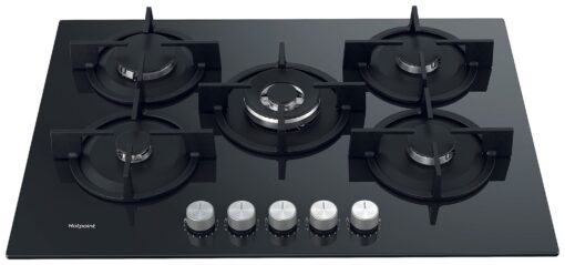 Hotpoint HGS 72 S BK Gas Hob - Black