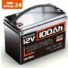 Humsienk 12v 100ah Lifepo4 Battery - Low-temperature Shielding - Camping, Outdoor , A Gift