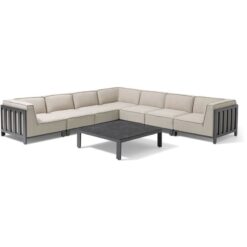 Ibiza Large Corner Sofa Set With Square Table