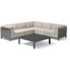 Ibiza Small Corner Sofa Set With Square Table