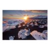 Ice Chunks on Beach in Iceland 3.2m x 4.8m Textured Matte Peel & Stick Wall Mural