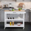 Iftach 101Cm Wide Rolling Kitchen Trolley