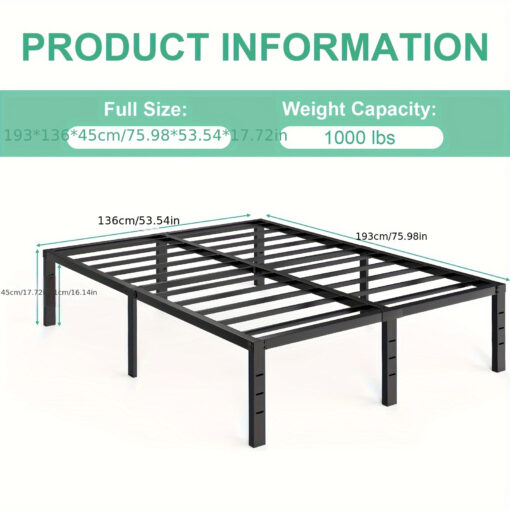 It-bd0118 Inch Metal Queen Bed Frame - Sturdy Platform Bed Frame Metal Bed Frame Spring Needed, Heavy Duty Queen Size Bed Frame Easy Strong Bearing