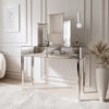 Ivy Mirrored Dressing Table and Tri-Fold Mirror Combo