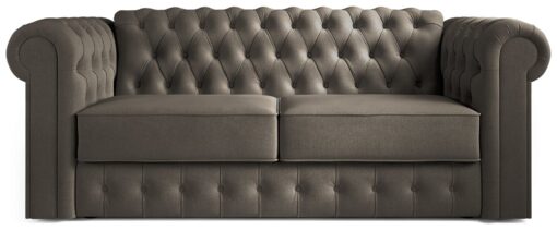 Jay-Be Chesterfield Fabric 3 Seater Sofa Bed - Pewter