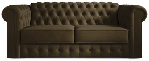 Jay-Be Chesterfield Fabric 3 Seater Sofa Bed - Sage Green