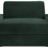 Jay-Be Deco Velvet Love Chair Sofa Bed - Dark Green