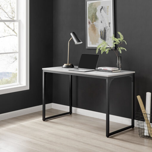 Kynlyn Modern Design Computer Desk - Home Office Desk, Melamine Scratch Resistant Surface