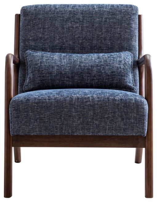 Kyoto Leah Fabric Armchair - Navy