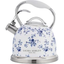 LAURA ASHLEY VQSBNK057LACR Traditional Stovetop Kettle - White