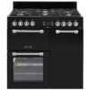 LEISURE Cookmaster CK90G232K 90 Dual Fuel Range Cooker - Black, Black