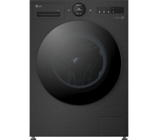 Lg VX70 Series AI Direct Drive WiFi-enabled 9 kg 1400 Spin Washing Machine - Matte Black, Black