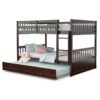 Lifezeal Over Bunk Bed Wood Bed W/ &