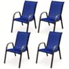 Lifezeal Set Of 4 Dining Chairs Armrest Saving