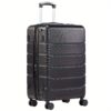 Lightweight Hard Shell Luggage With Double Spinner Wheels, Expandable Abs Rolling Suitcase With Tsa Lock