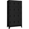 Locker Cabinet Black 90x45x180 cm Steel vidaXL