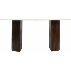 Luxor Mango Wood Dining Table 170Cm With Marble Top