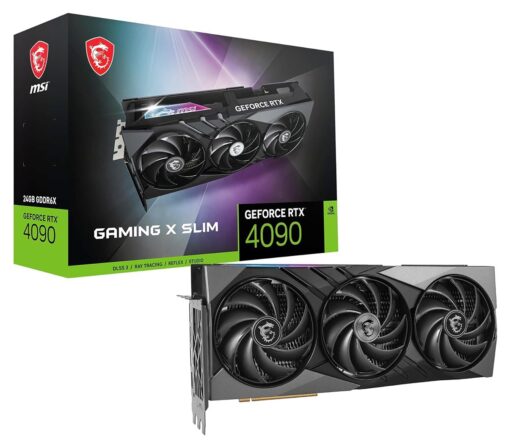 MSI GeForce RTX 4090 Gaming X Slim 24 GB Graphics Card