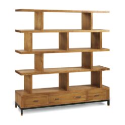 Madhu 3 Drawers Irregular Separator Bookshelf