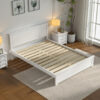 Mahowny Solid Wood Storage Bed - White MDF Bed Leciester