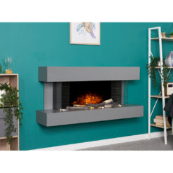 Manola Adam 121.5Cm W Surface Wall Mounted Electric Fire