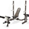 Marcy MWB-70205 Folding Olympic Weight Bench with Squat Rack