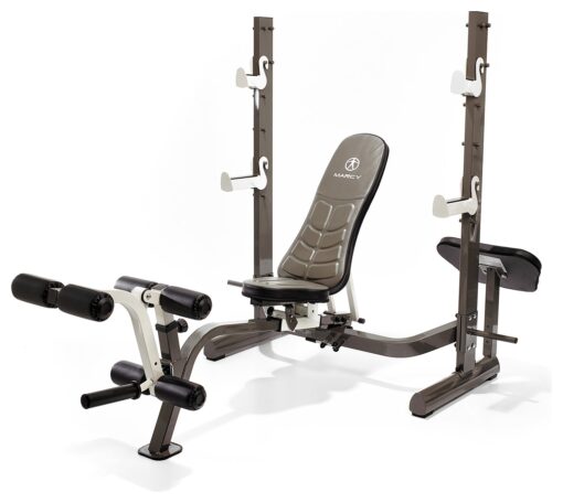 Marcy MWB-70205 Folding Olympic Weight Bench with Squat Rack