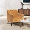 Megee 76Cm Wide Tufted Velvet Armchair