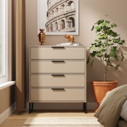 Messina 4 Drawer Chest - Beige