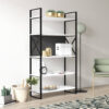 Meta Bookcase, Standing Bookshelf with 5 Shelves, 86 x 35 x 165 cm Display Cabinet