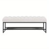 Metal Upholstered Benches End Of Bed For , , Entryway ()