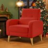 Mid- , Upholstered Armchair , Sofa Metal , Polyester For